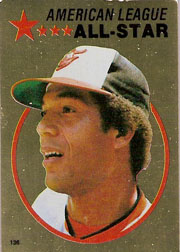 1982 Topps Baseball Stickers     136     Ken Singleton FOIL